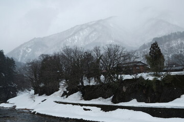 Landscape in Shirakawa Village, Gifu, Japan