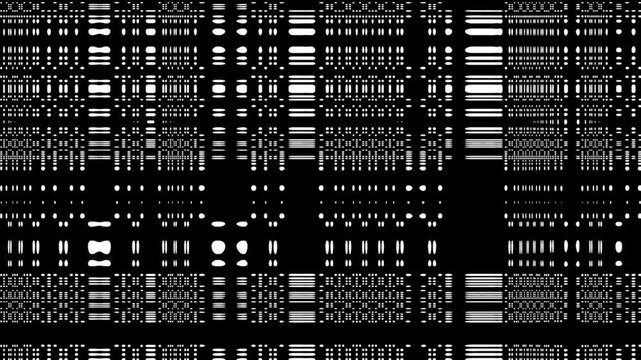 Data Abstract Background - Black & White Seamless Loop