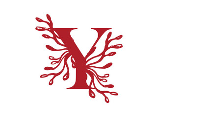 Adobe IllustratoElegant ornamental alphabet design with intricate floral and decorative vector elements. The letter is styled with vintage patterns, luxury curves, and artistic flourishes,y