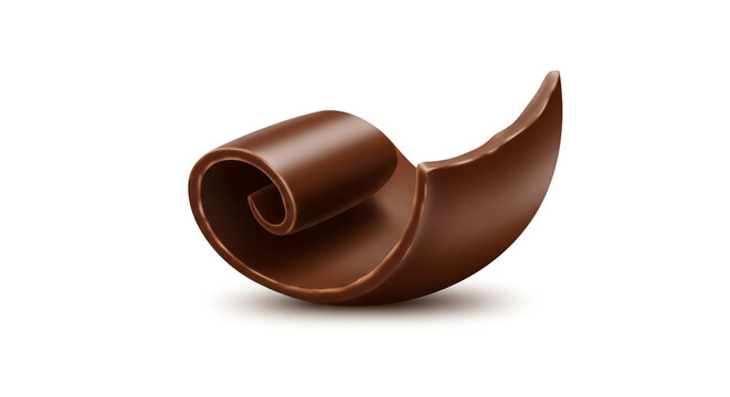 Indulgent chocolate curl adds a touch of decadence to desserts and confections