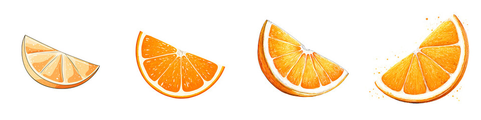 Fresh Orange Slices: Juicy Citrus Fruit for Healthy Eating and Vitamin C
