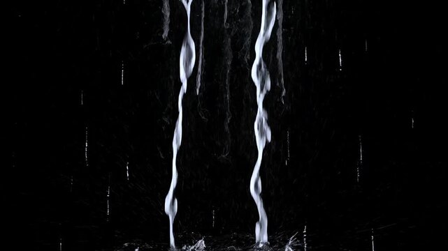 icicles on black background