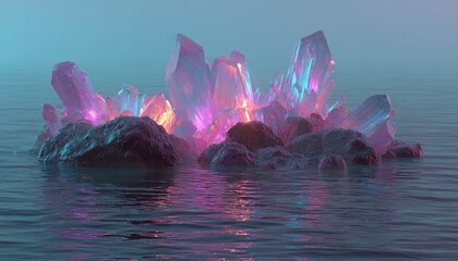 Aetherium Bloom Crystalline Shores of Xylos