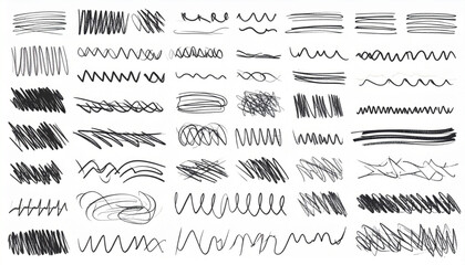 Mixed Doodle Emphasis and Action Strokes