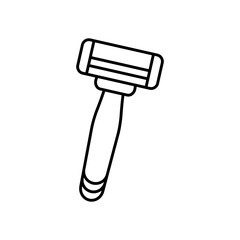 Razor Personal Care Line Icon: Shaving and Grooming