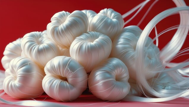 Cluster of brain-like structures with wires connected, possibly representing neural or technological networks.