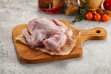 Raw small chicken Gherkin for cooking