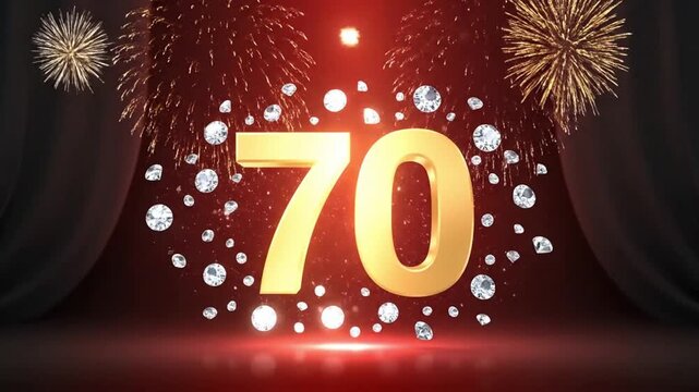 70th Birthday Celebration with Fireworks