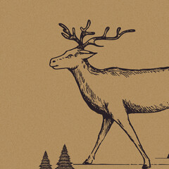  Vintage Christmas Cards, Background, 