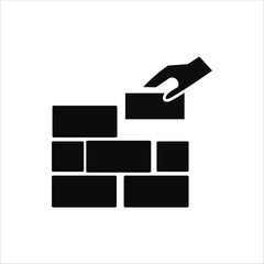 contruction icons. simple solid vector