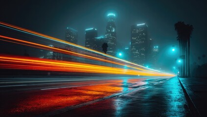 Obraz premium Night City Lights