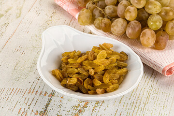 Sweet dry yellow honey raisin