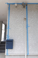 シール工事のマスキング