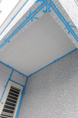 シール工事のマスキング