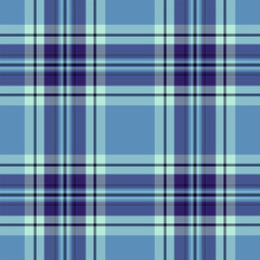 Classic plaid pattern with cool blue hues. Seamless texture for backgrounds, textiles, and designs needing a traditional, versatile, and visually appealing motif.