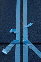 シール工事のマスキング