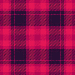 Vibrant tartan pattern in shades of pink and purple. A classic, versatile background or design element for textiles, crafts, and seasonal projects.