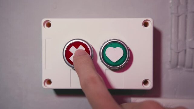 Pushing a physical dating app-like love button