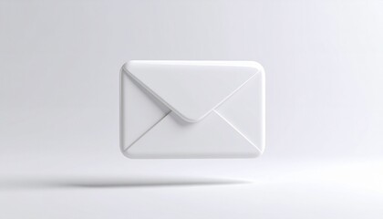 E-mail envelope 3d icon illustration, a symbol of digital communication and business contact