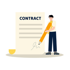 Business Contract illustration