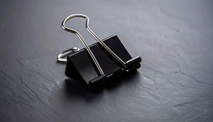Fototapeta premium black paper clip