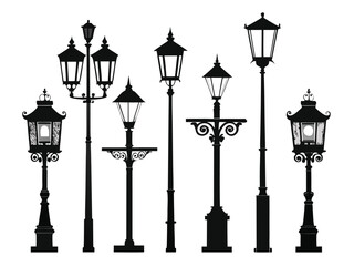 Urban Street Lighting Design in Vintage Style
