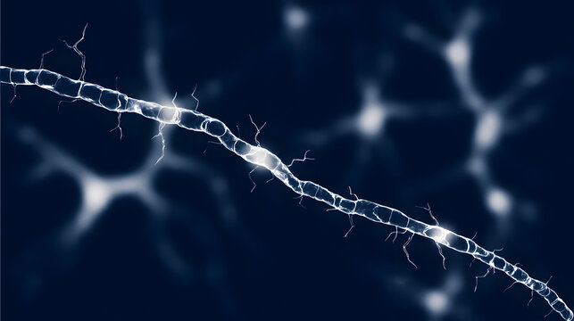 Abstract visualization of a fragmented, glowing