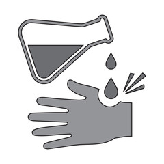corrosive substance icon