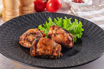 Hot Grilled chicken thigh barbecues