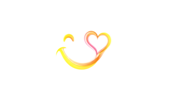 heart made of colorful confetti