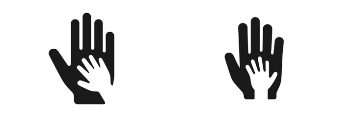 Obraz premium Symbolic hands showing community support and guidance