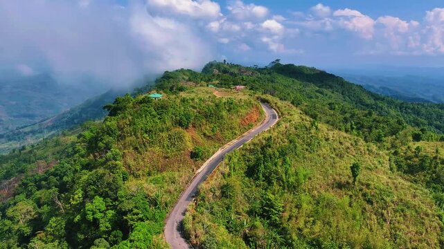 The highest road in Bangladesh Dim Pahar
