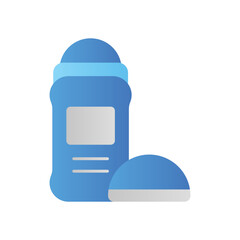 Deodorant Personal Care Flat Color Icon: Hygiene and Body Care