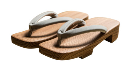 Traditional Japanese Wooden Footwear Comfortable Thong Sandals for Everyday Wear