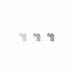 real estate locator icon sign vector