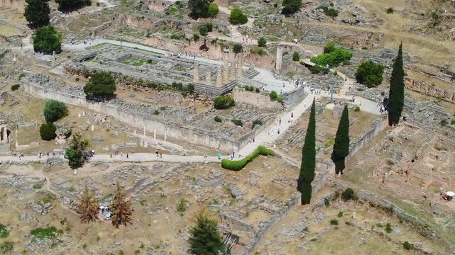 Delphi Ruins. Sacred Site of Ancient Greece