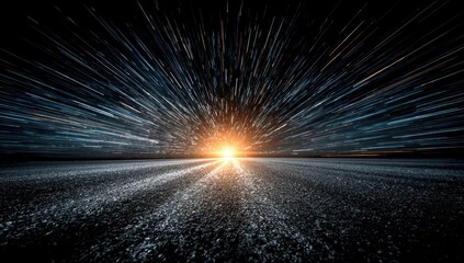 Cosmic road bursts with light