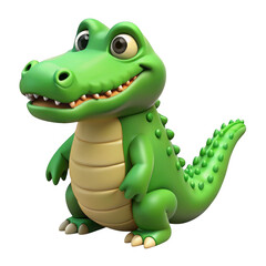 Fototapeta premium Cute 3d alligator icon ready for your projects