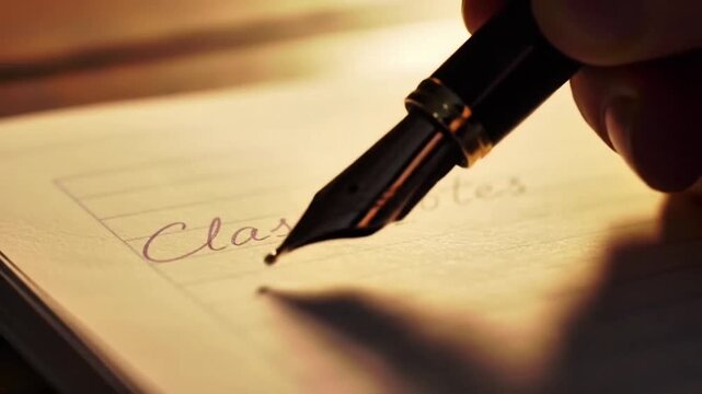 Pen writing notebook. Class notes handwriting. Ink flowing on paper. School Stationery. Study Tools. Classroom Essentials. Learning Supplies. Creative Desk. Writing Tools. Study Essentials. 