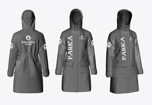 Rain Parka Mockup