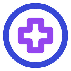 Fototapeta premium Medical twotone icon set