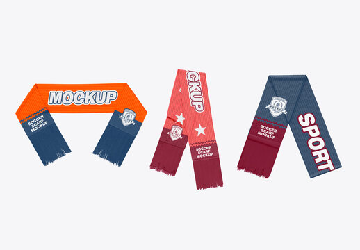 Soccer Scarf Mockup