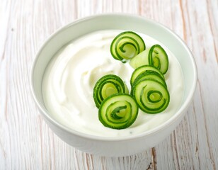 Creamy cucumber yogurt dip