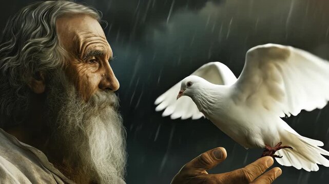 Noah sacred sign: dove flight, ark vision, flood memory, bible record, covenant symbol, divine promise, water retreat, holy message, faith reminder, god will, spiritual mark, eternal truth