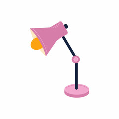 lamp on white background. Simple vector illustration.