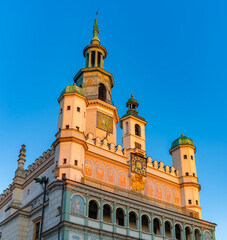 Obraz premium Poznan Town Hall at Sunrise