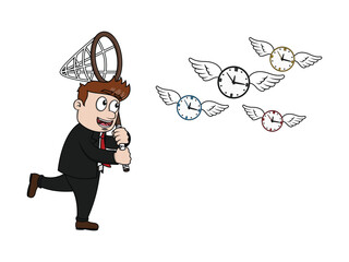 Business Man Vector Illustration Design Concept for Advertising 