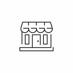 small shop building icon sign vector