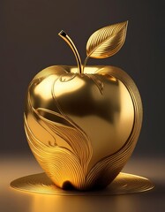 mythical golden apple inspired by paradise story