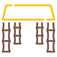 Vector Illustration of Bamboo Furniture